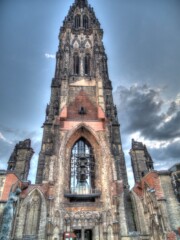 St. Nicolai church ruin Hamburg Germany St. Nicolai church ruin Hamburg Germany